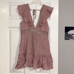 Forever 21 linen look, dusty pink sundress